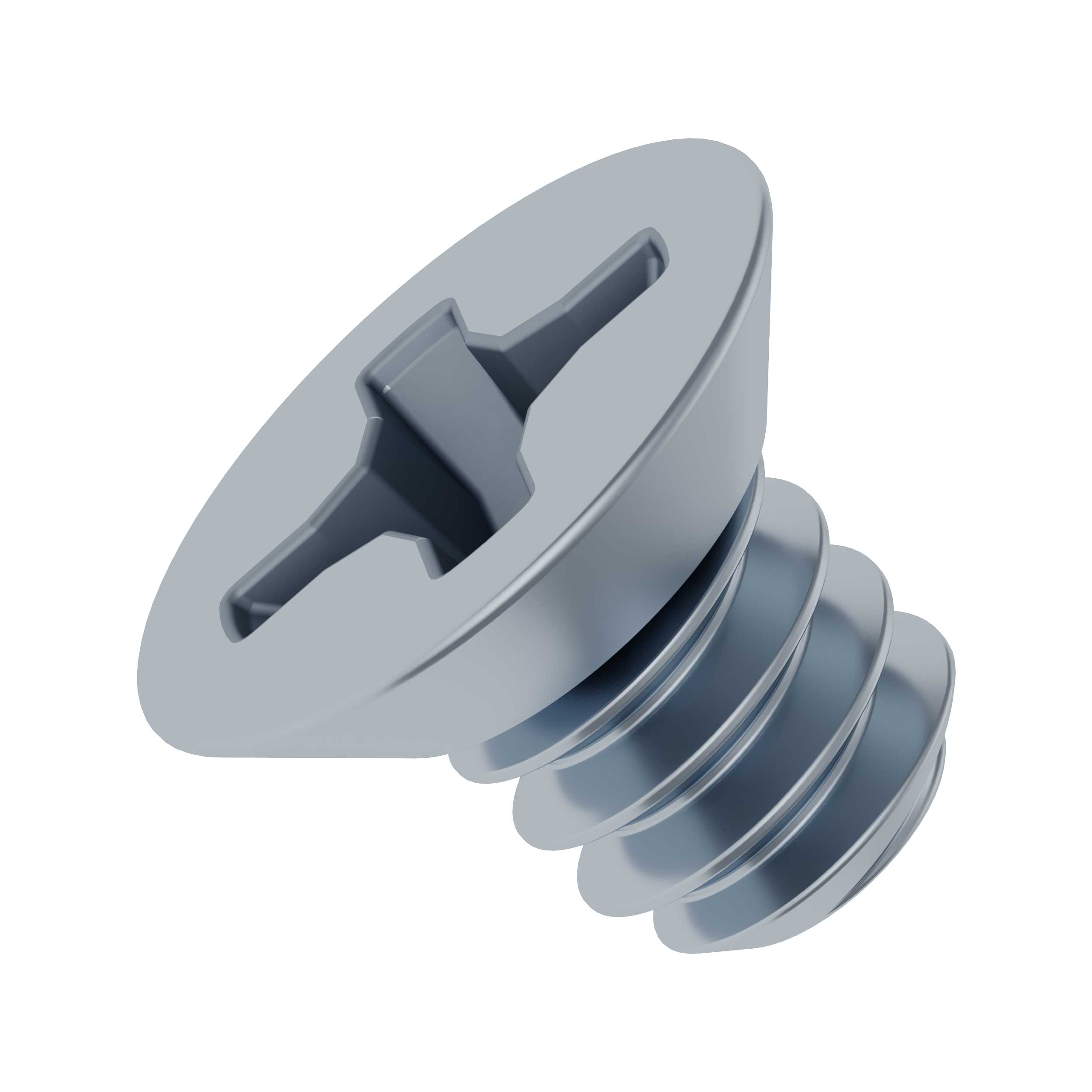 6-32 Zinc-Plated Flat Head Screw (0.1875