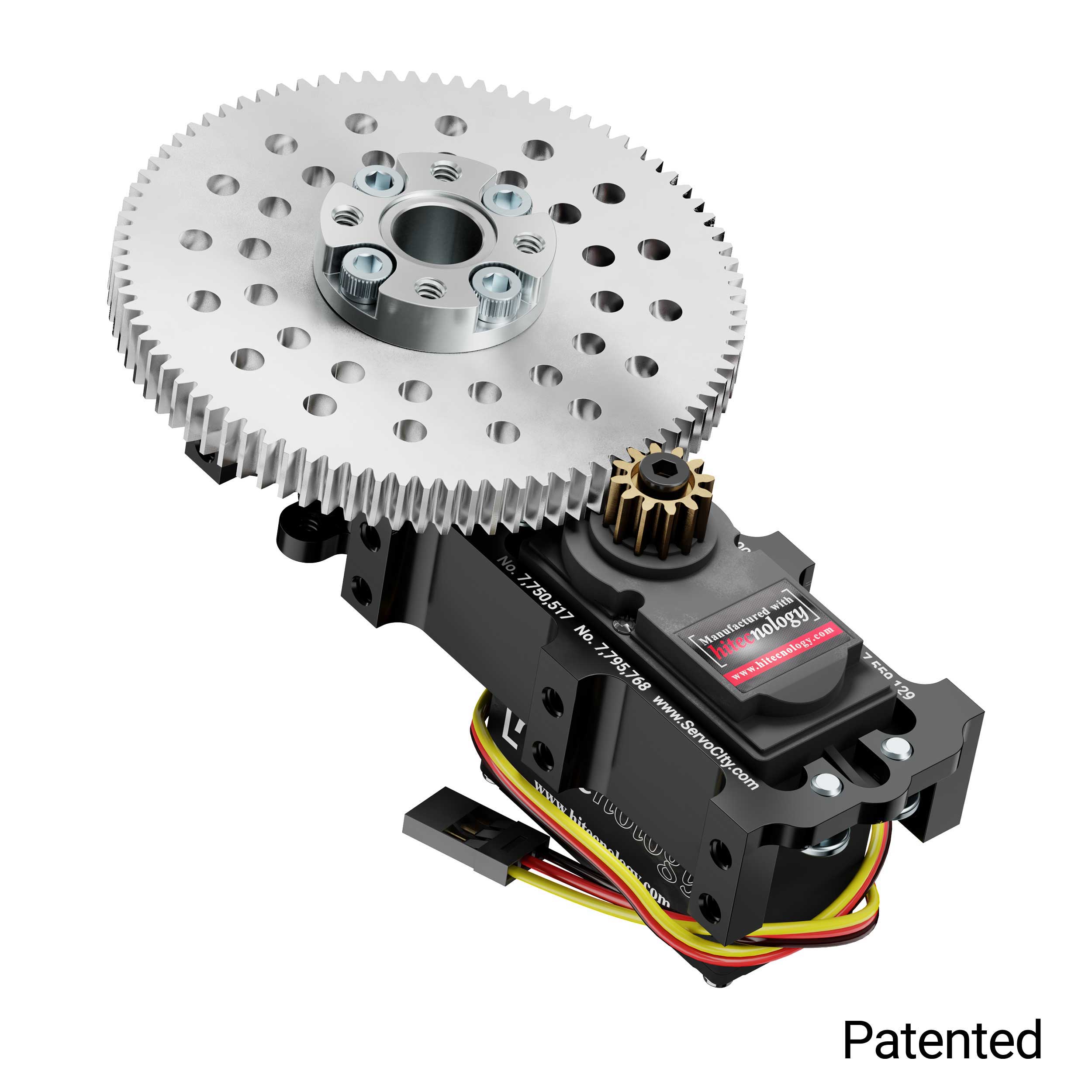 SG20 Series Servo Gearbox (7:1 Ratio, 360° Rotation, 3304 oz-in