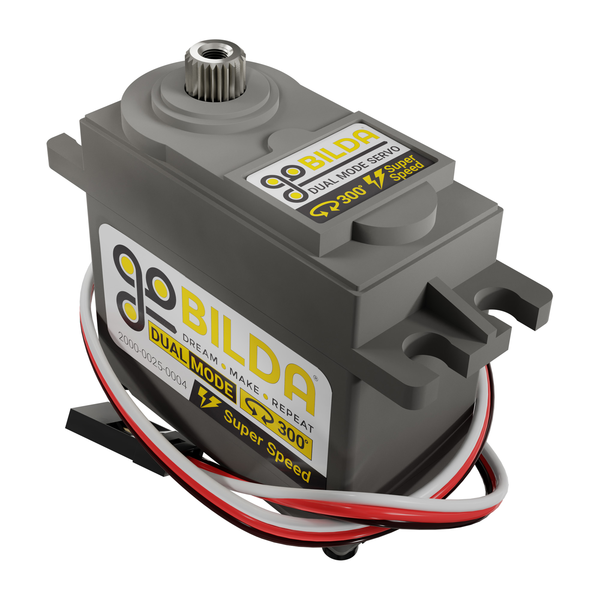 2000 Series Dual Mode Servo (25-4, Super Speed) - ServoCity®