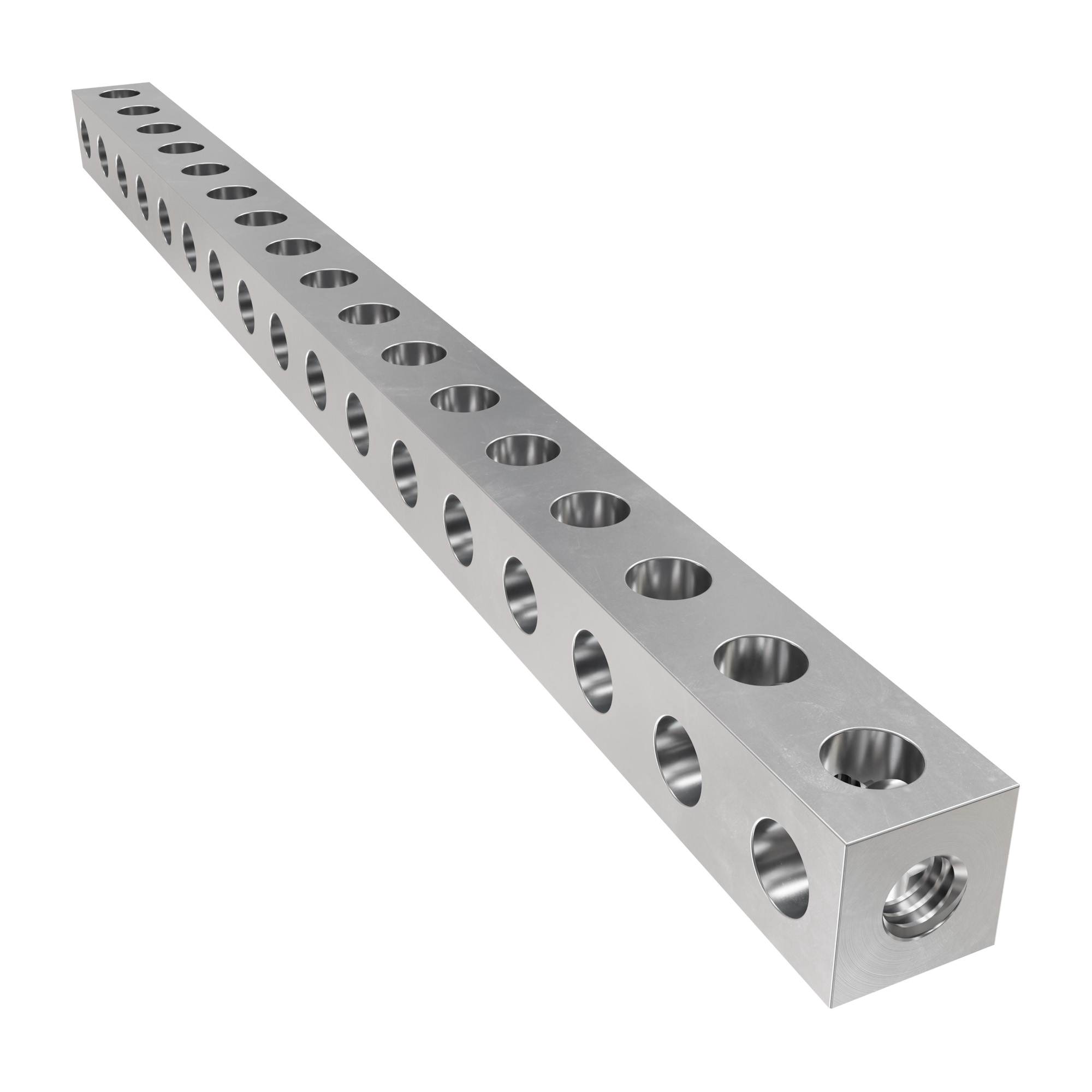 1106 Series Square Beam (17 Hole, 136mm Length) - ServoCity®
