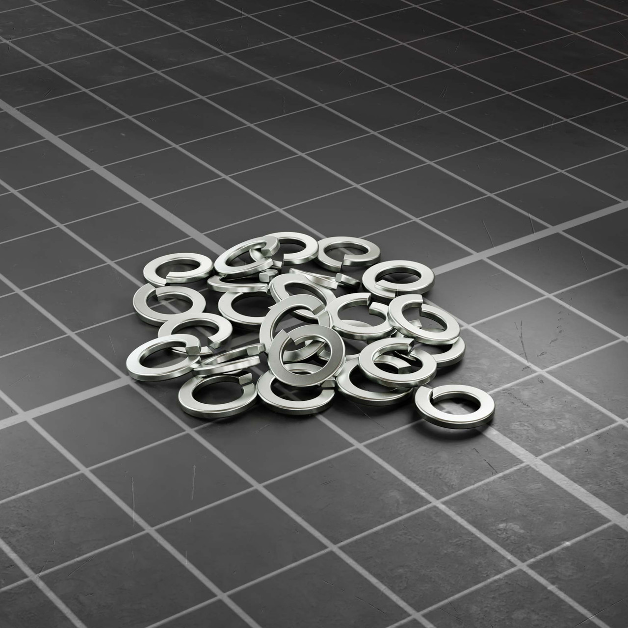 2809 Series Zinc-Plated Steel Split-Lock Washer (4mm ID x 7mm OD