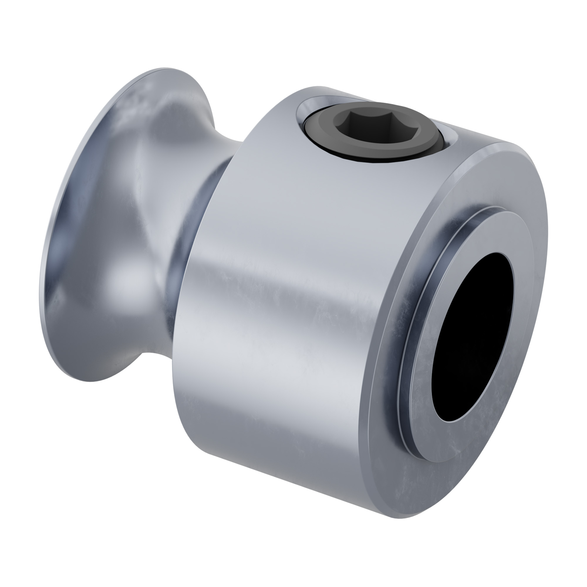 3401 Series Set-Screw Round Belt Pulley (6mm Bore, 8mm PD