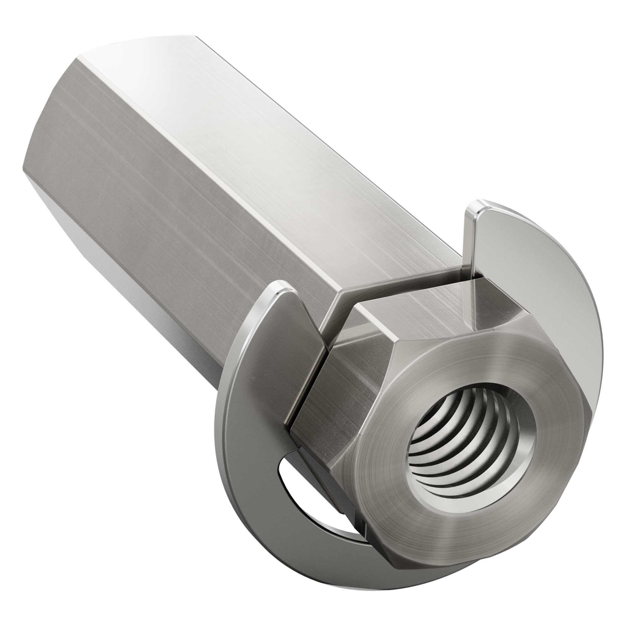 8mm REX® Shaft with E-Clip (Stainless Steel, 24mm Length) - ServoCity®