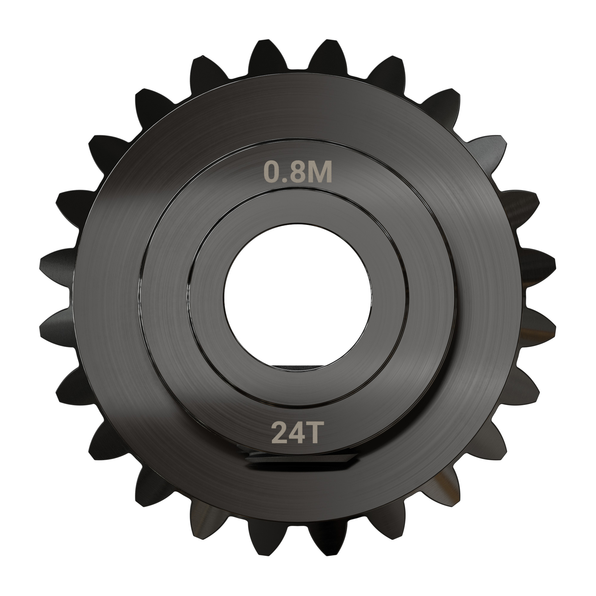 2317 Series MOD 0.8 Steel Miter Gear (Set-Screw, 6mm Round Bore