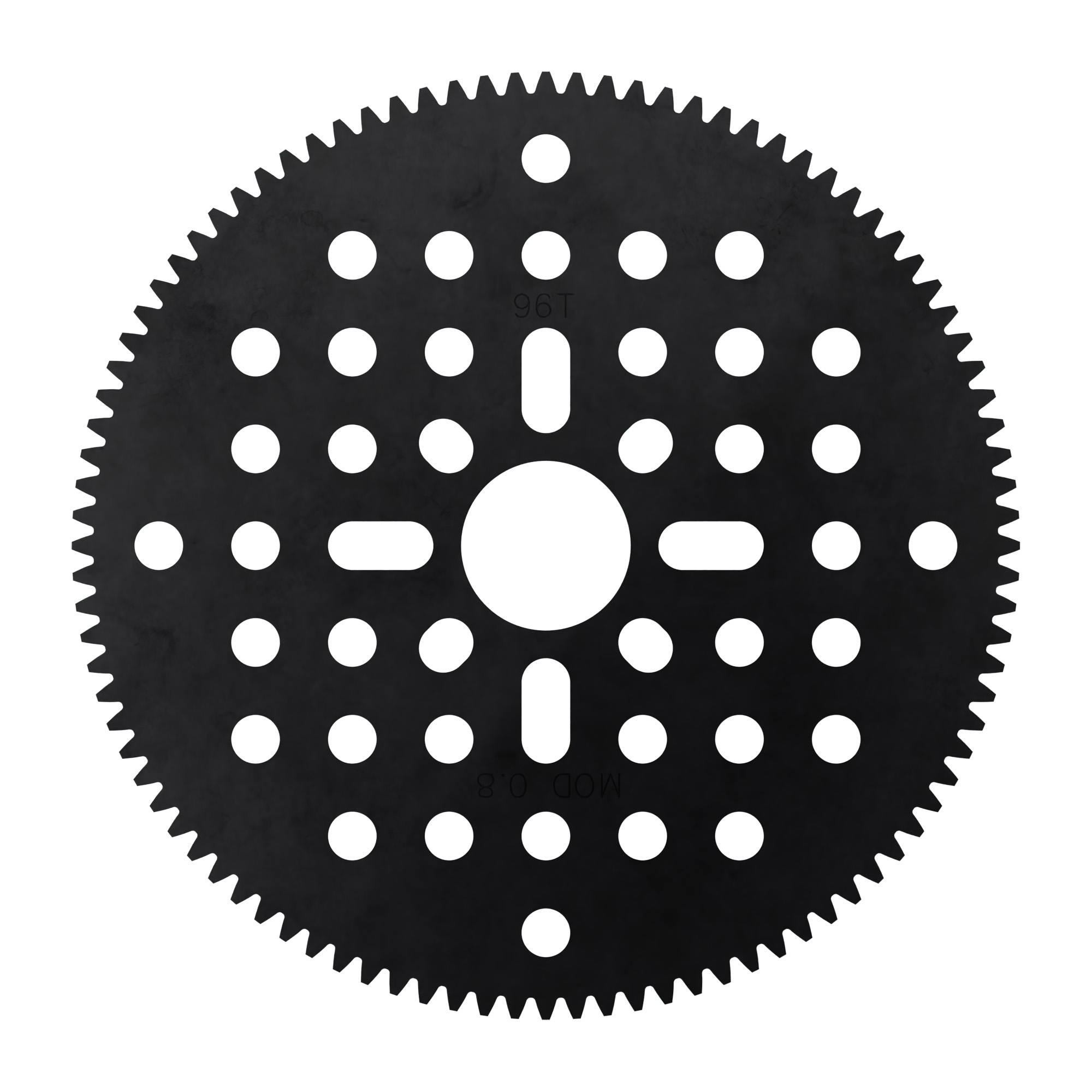 96 Tooth Hub-Mount Gear (MOD 0.8, 4mm Thick Acetal) - ServoCity®