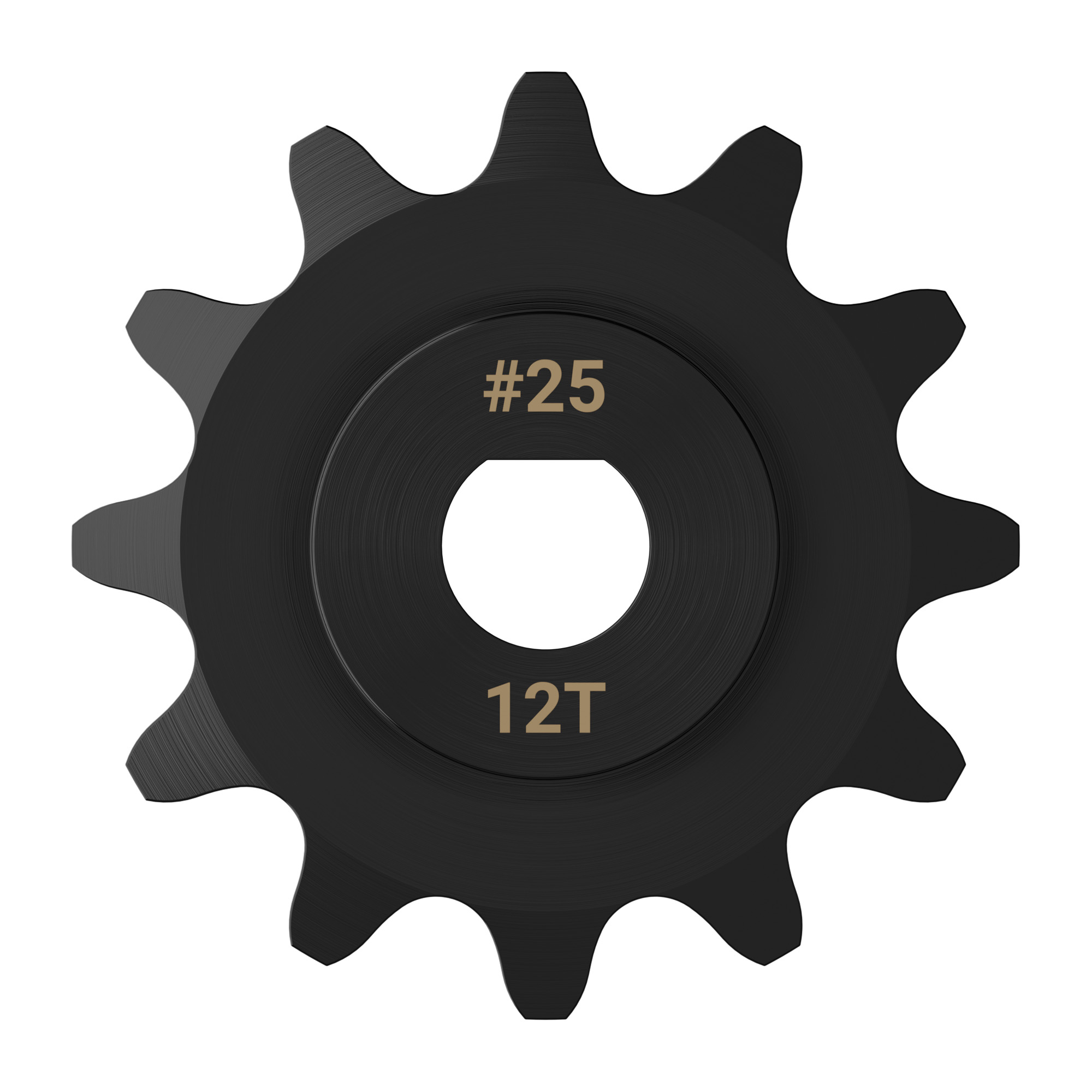 25 Pitch Set-Screw Sprocket (6mm D-Bore, 12 Tooth)