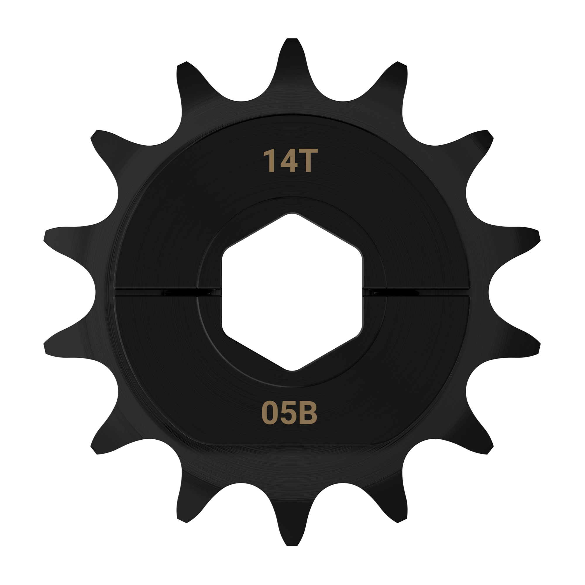 8mm Pitch Steel Clamping Sprocket (12mm REX® Bore, 14 Tooth)