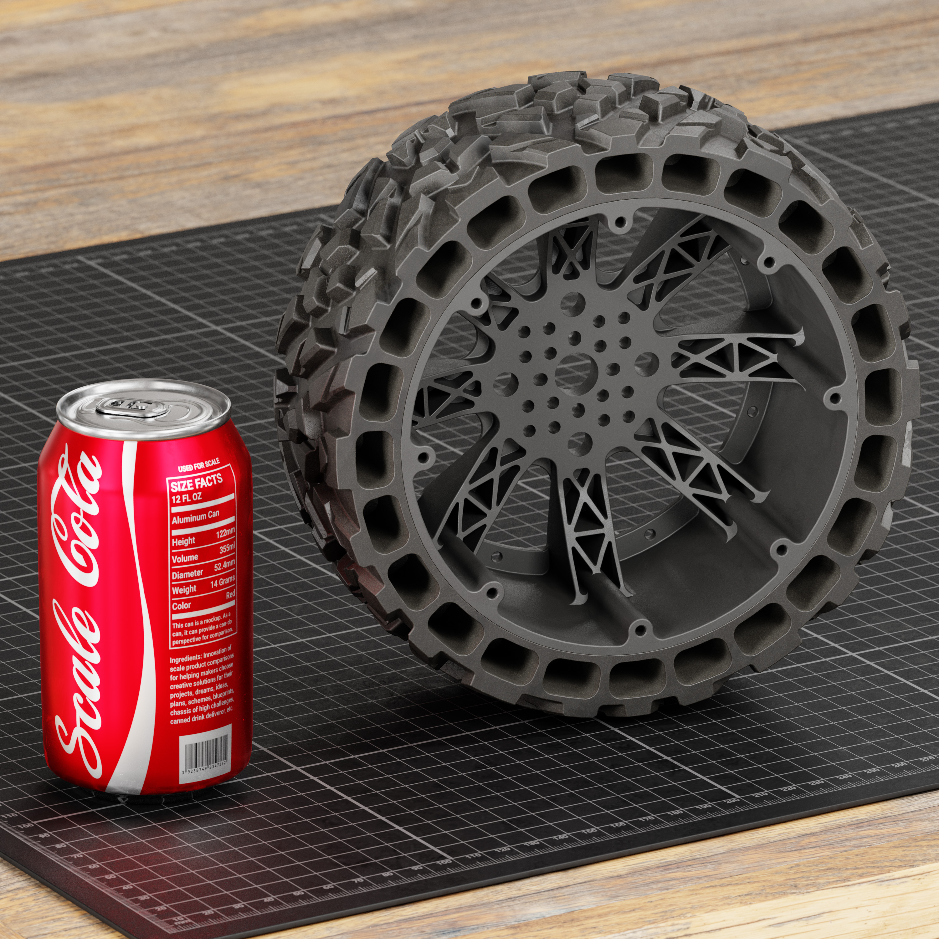 Wasteland Wheel (144mm Diameter, 52mm Width)