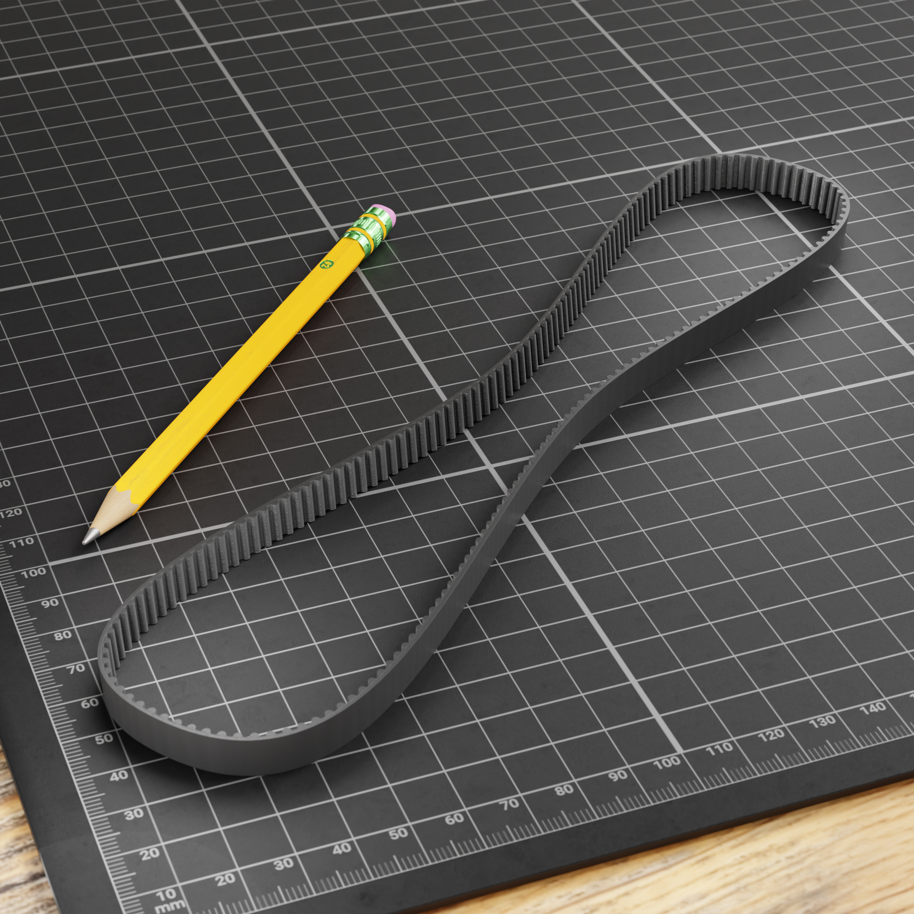 LT Easiyl 10PCS 142-2GT Timing Belt Pitch Length 142mm