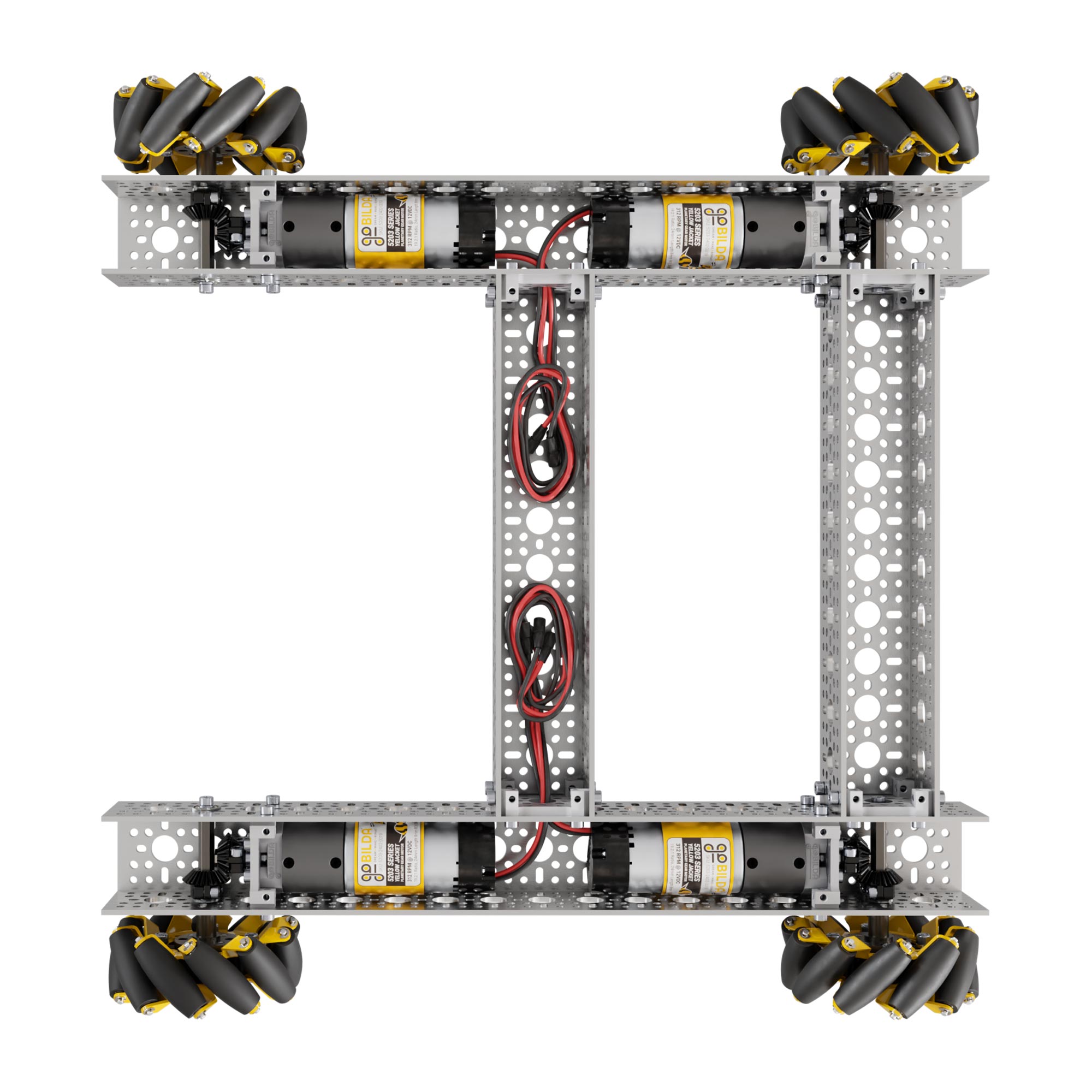 Strafer® Chassis Kit (96mm Mecanum Wheels) - ServoCity®