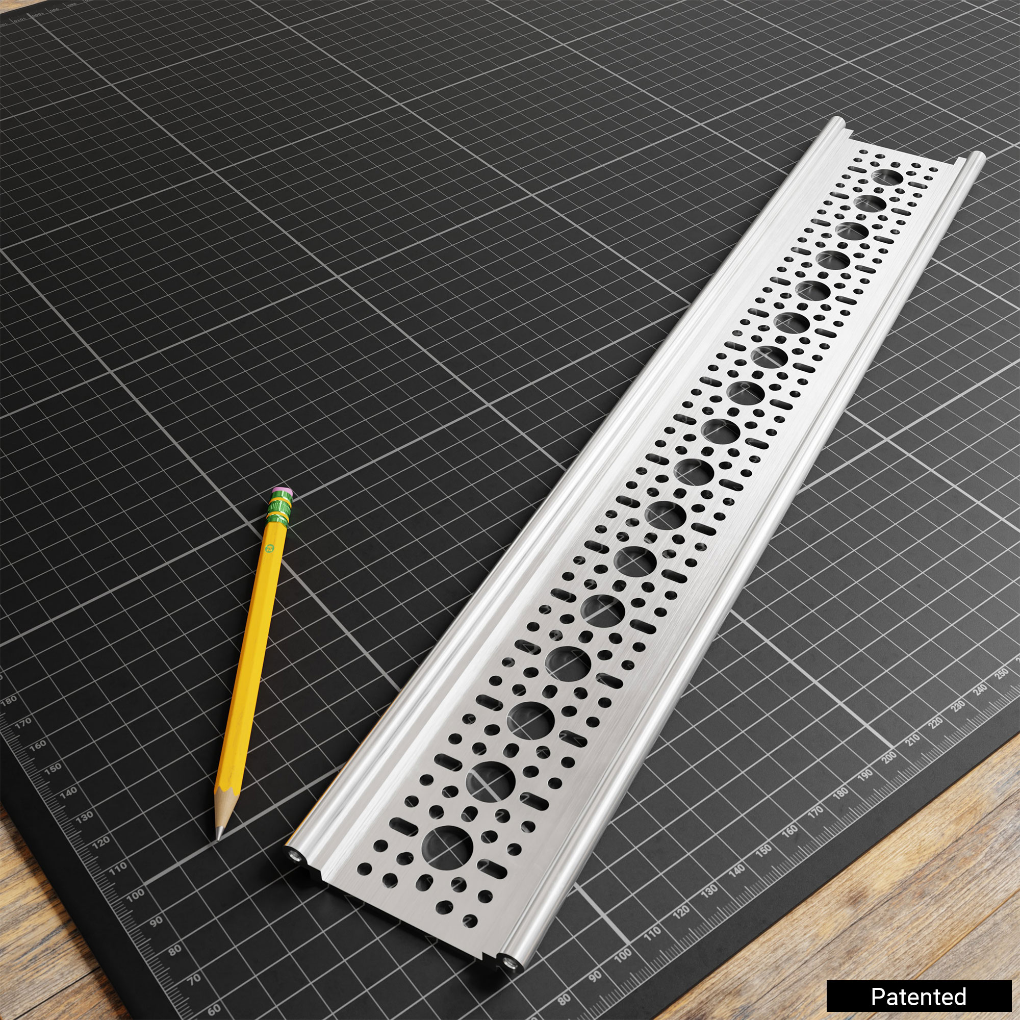 1122 Series Rail-Channel (17 Hole, 432mm Length)