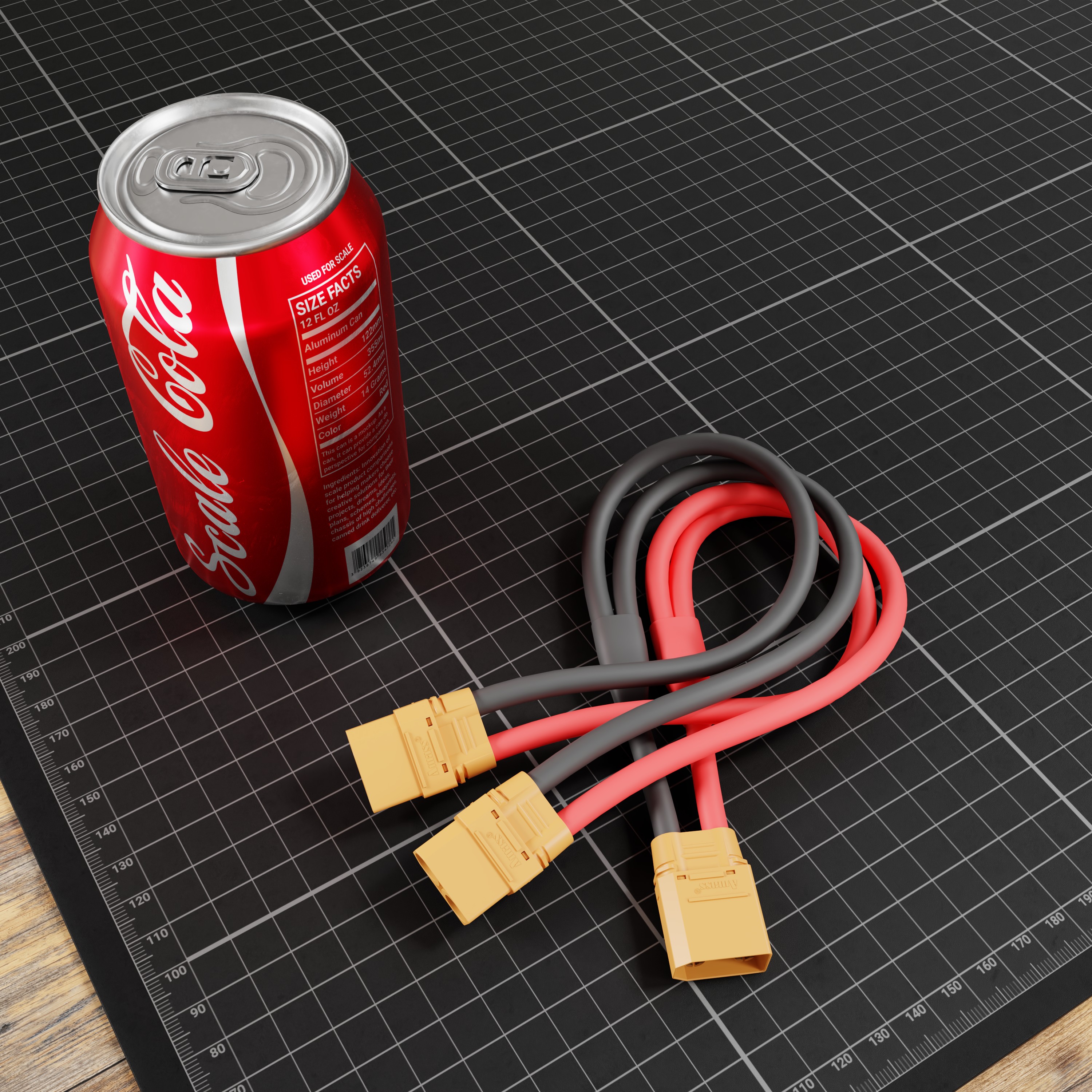 XT90 Y-Harness (Single FH-MC XT90 to Dual MH-FC XT90, 300mm Length)