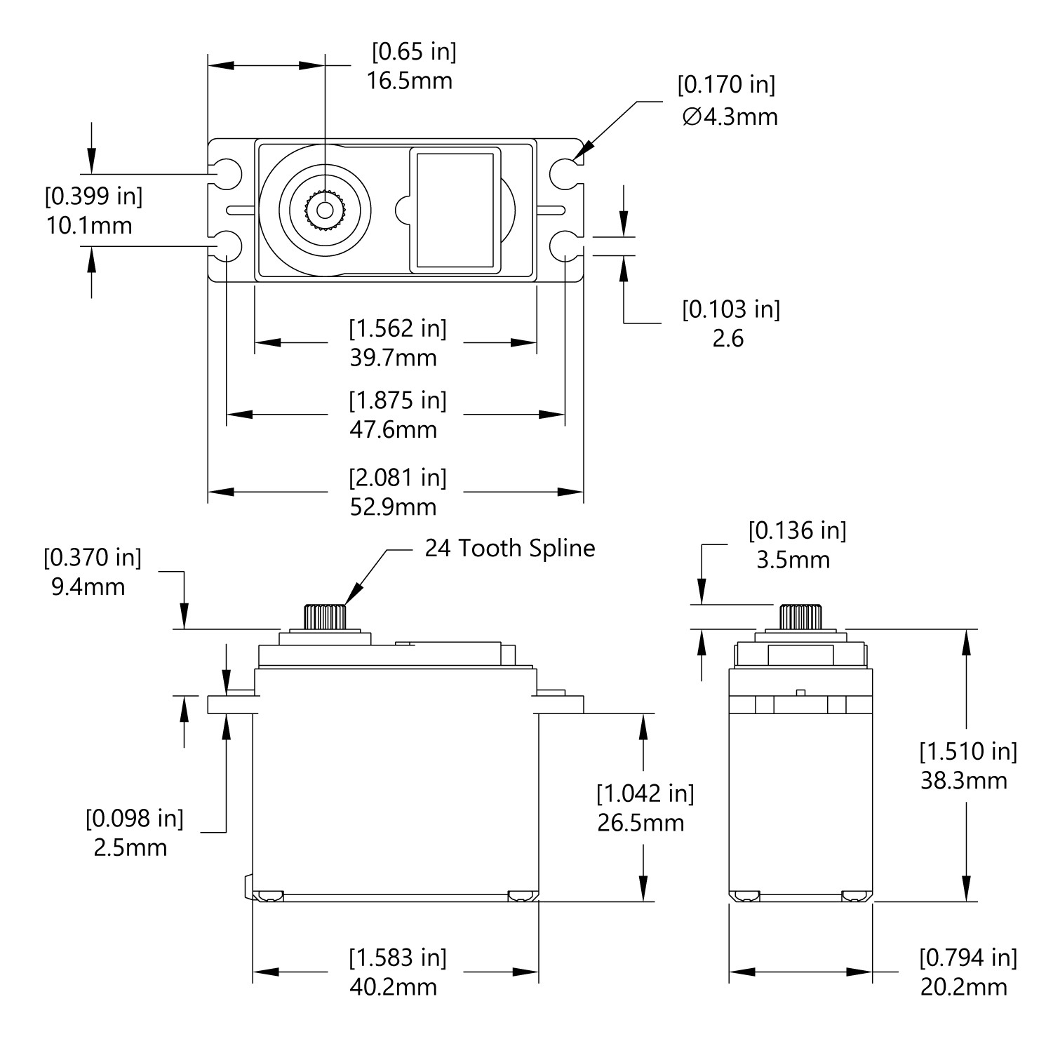 HS-311 Servo - ServoCity®