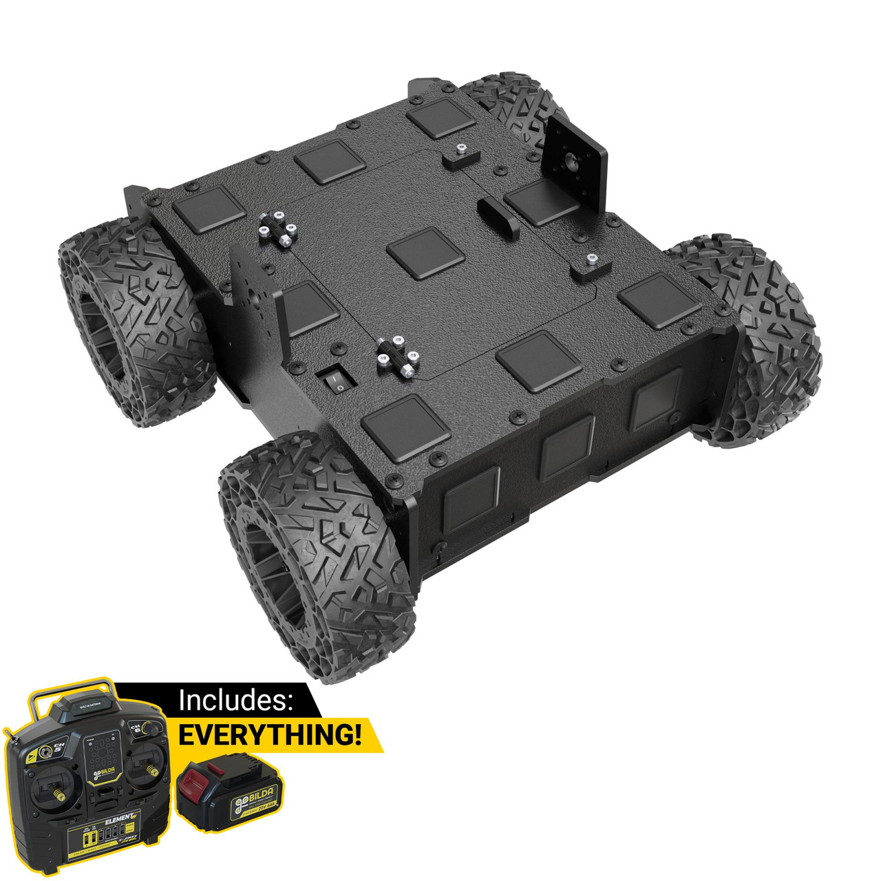 Overlander-4 All-Terrain Robot Platform (25lb Payload, 3.8mph)