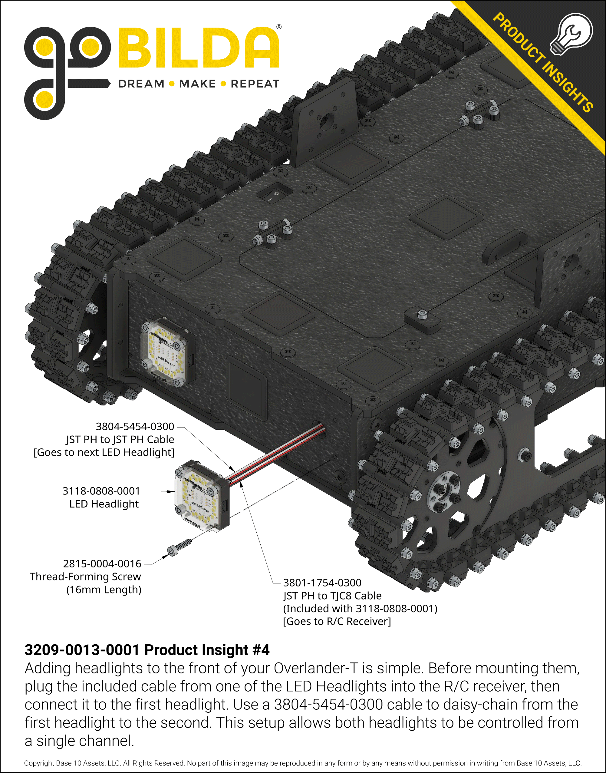Overlander-T All-Terrain Robot Platform (25lb Payload, 2.3mph)