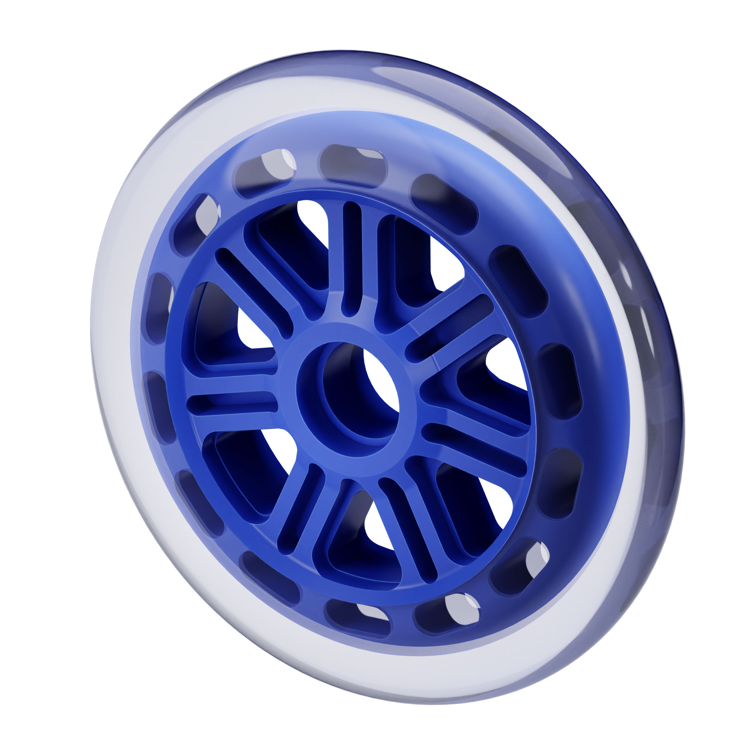 Inline Skate Wheel (Blue, 125mm Diameter) - ServoCity®