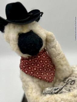 felted sheep details