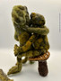 felted frog back view