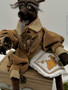 felted wolverine front view