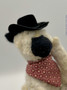 felted sheep face view