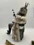 felted lion back view
