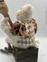 felted bear back view