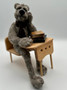 felted bear details
