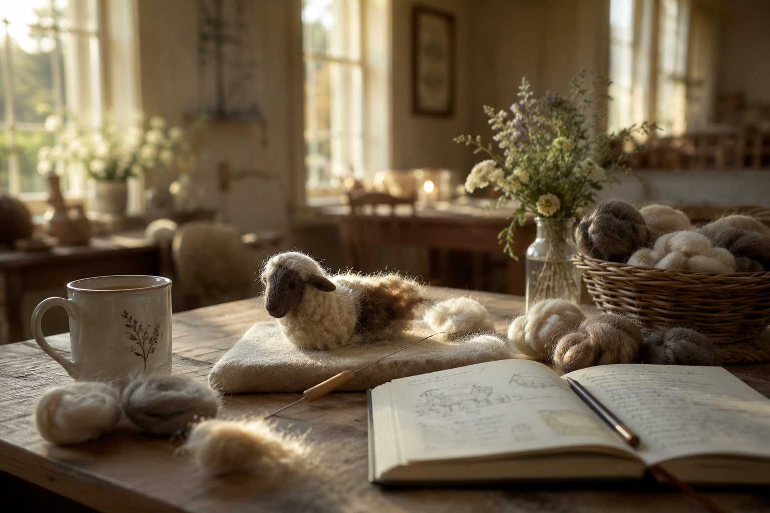 At the Creative Reset Sanctuary, every project begins with a simple handful of wool and permission to create without pressure. Our mindful needle felting retreats in Eastern Washington invite you to slow down, enjoy the process, and reconnect with yourself through meaningful acts of making.
