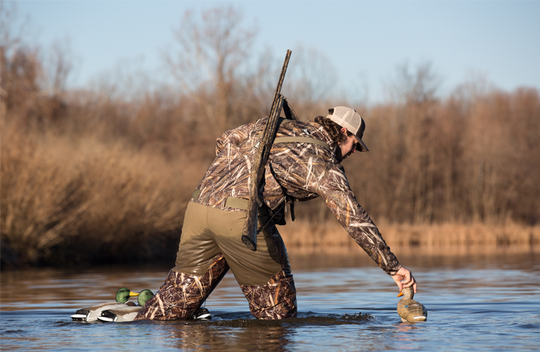 Duck Hunting Wader Pants, Sherpa Fleece