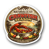 Full Color "Crawfish Season" Die Cut Sticker