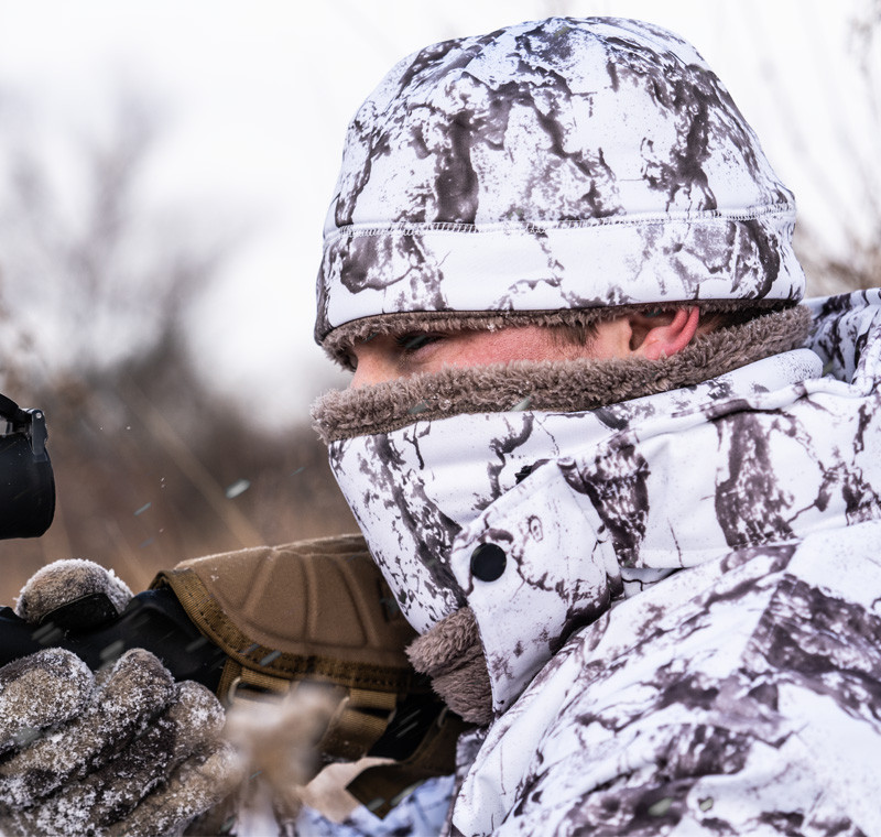 Snow Camo Stealth Hunter Neck Gaiter