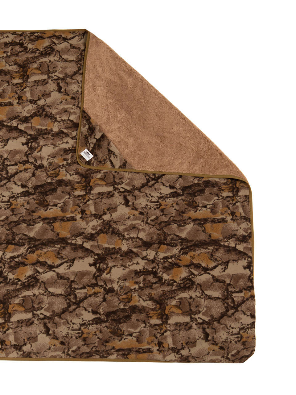 Natural fleece lined blanket camo blanket