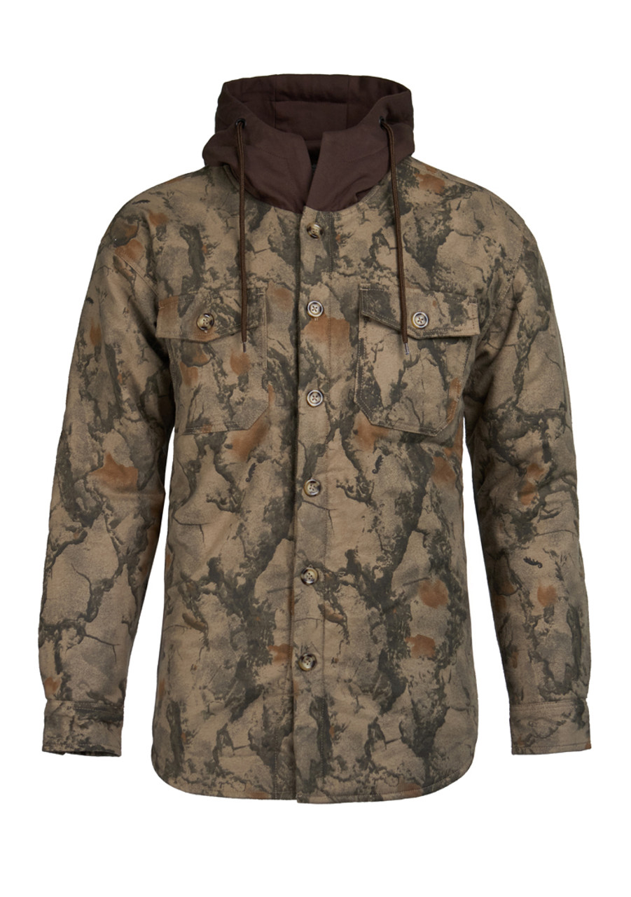 Natural Gear Sherpa Fleece Lined Flannel Shirt Jac