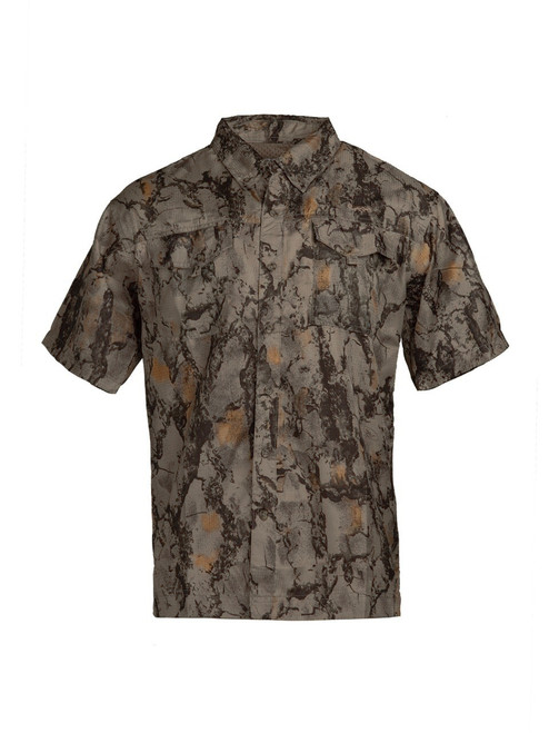 Short Sleeved Camo Vent Back Shirt