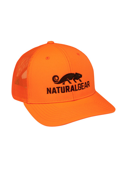 Cheap Fishing Hats -Reels and Racks Camo Blaze Orange Logo Deer