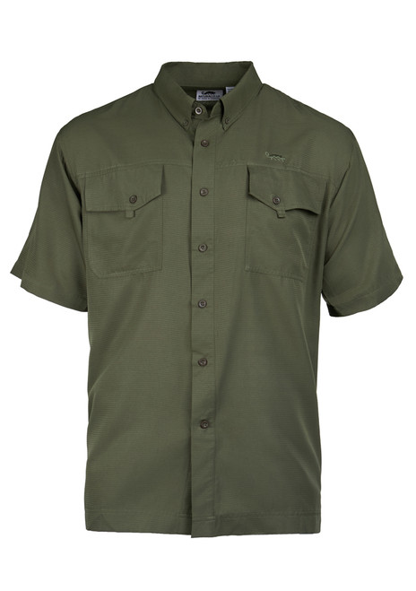 Intracoastal Short Sleeved Fishing Shirt - Moss Green