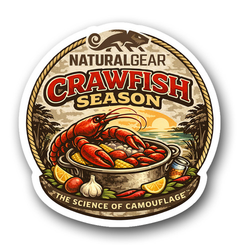 Full Color "Crawfish Season" Die Cut Sticker