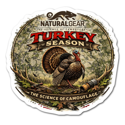 Full Color "Spring Turkey" Die Cut Sticker