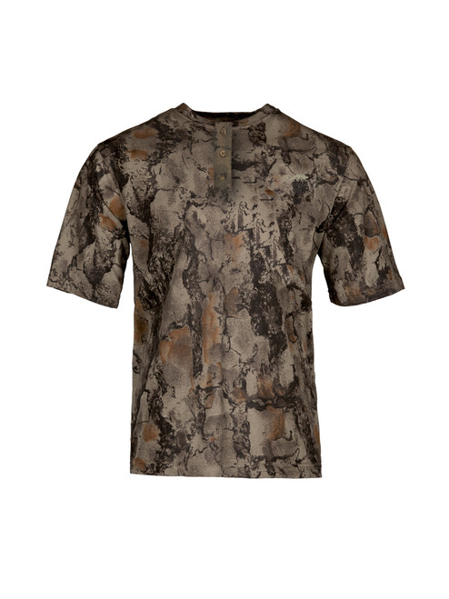 Natural Tri-Blend Short Sleeve Henley