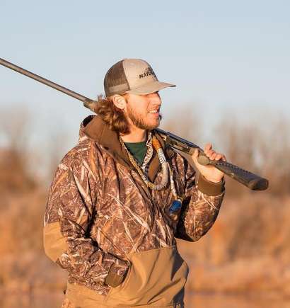 Hunting Clothes for Men,Hunting Orange Duck Hunting Jacket and Hunting Bibs  Camo Pants