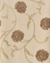 European Wall Paper - FloralsFlowers Pattern - Ivory, Brown, Beige - HSMARV-316-103