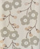 European Wall Paper - FloralsFlowers Pattern - Ivory, Mushroom - HSMARV-385-02