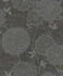 European Wall Paper - FloralsFlowers Pattern - Grey, Brown, Coffee - HSMAR55743