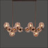 Online India Home Interior Luxury Decorative Fancy Light - Signature Chandelier Light -THE AMBER THUNDERBOLT-B