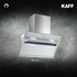 Kaff - MARBELLA 90 WHITE - White Tempered glass -  Filter-Less Technology - Chimney