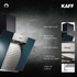 Kaff - ESTAL DHC-75 BLACK/GREY - Stainless Steel Front Panel - Dry Heat Auto Clean Technology - Chimney