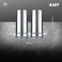 Kaff - FLORA TWIN DX - 120 (ISLAND) - Stainless Steel - nique Twin Cylinder Design - Chimney
