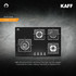 Kaff  Hobs  -  KHNY 77 2TR - 4 Gas Burner with Italian Burners,Auto Ignition And Cast Iron Grills