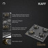 Kaff  Hobs  - MSM 604 - 4 Full Brass High Efficiency Burners with FFD