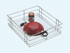 Essential Series  - SS Plain Kitchen Basket with Channel  -  Budget Range